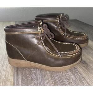 Sammie Jr Leather High Top Youth US Size 10.5 Mountain Creek Brown Boots Shoes